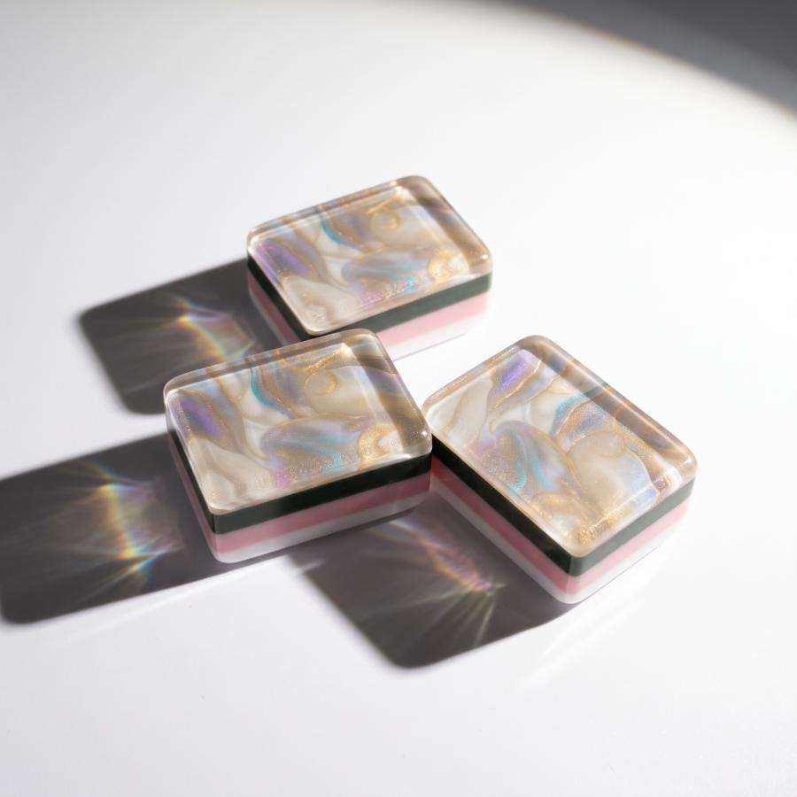 Opal Mist Mahjong Tiles 5