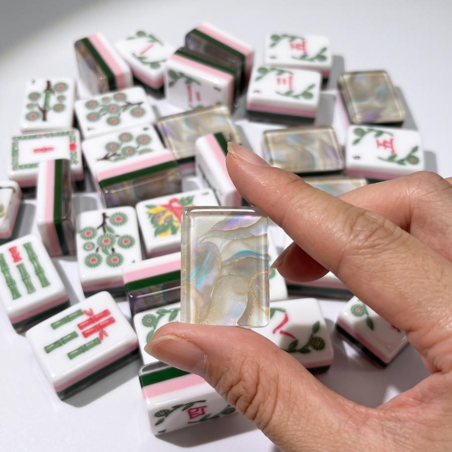 Opal Mist Mahjong Tiles