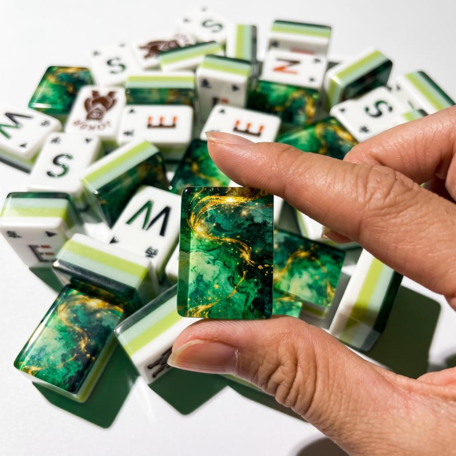 The Emerald Vein Mahjong Tiles