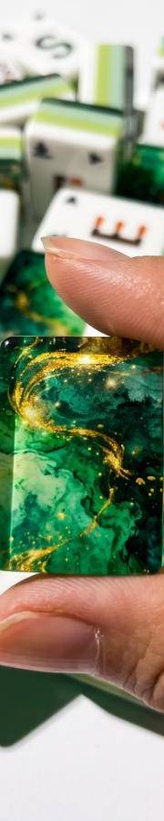 The Emerald Vein Mahjong Tiles — photo 1